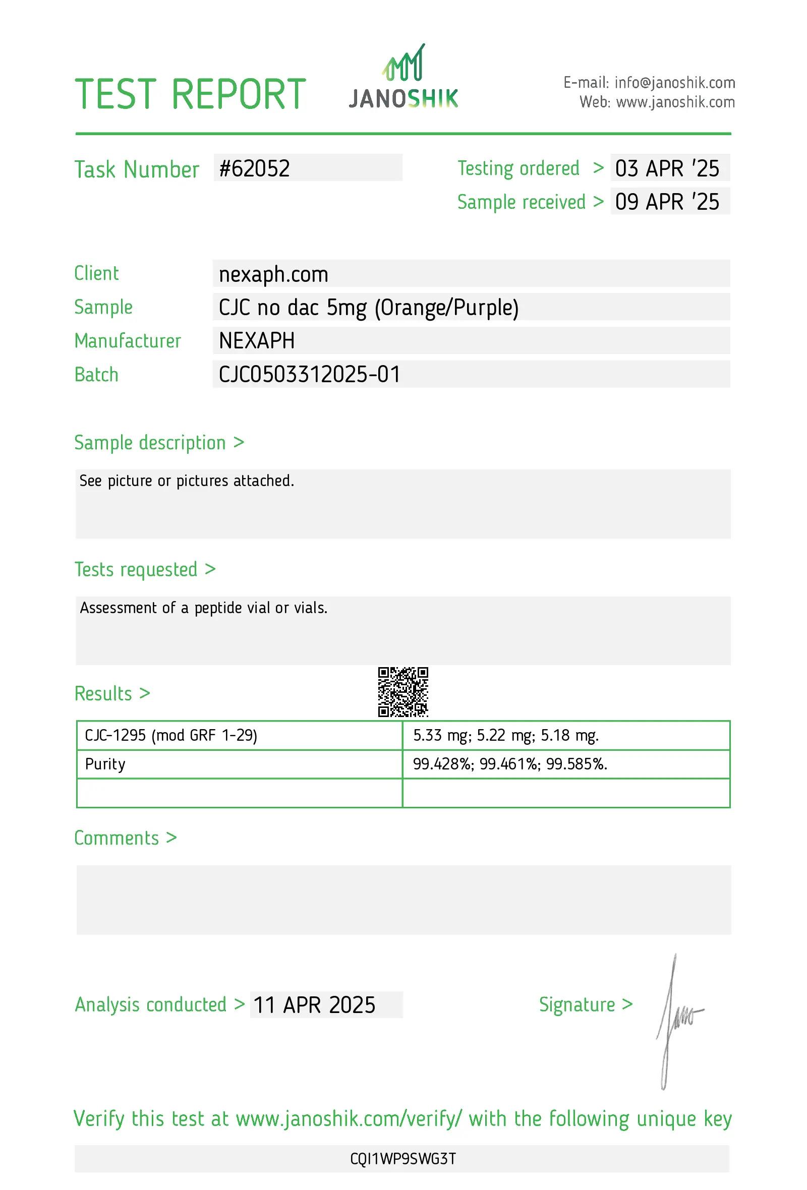 CJC-1295 (No DAC) 5mg (Single Vial) – For Research Use Only - Image 2